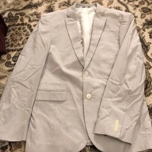 Striped slim fit blazer